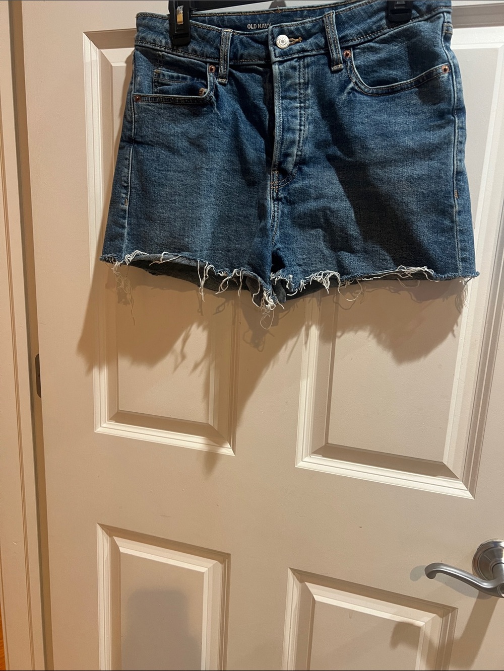 Old Navy Blue Frayed Hem Denim Shorts